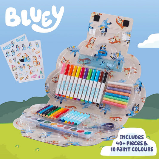 Bluey Art Compendium Carry Case Creative Set Paint Up Figure