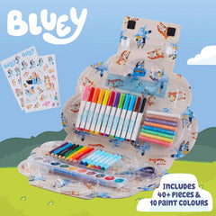 Bluey Art Compendium Carry Case Creative Set Paint Up Figure