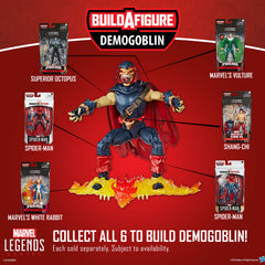 Marvel Legends Series MARVEL'S WHITE RABBIT Figure 5 Spider-Man (BUILD A FIGURE: DEMOGOBLIN-GLIDER)