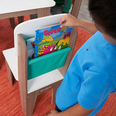KidKraft Pocket Storage Table and 4 Chairs - Grey Ash (Collection Only)