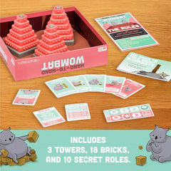 Exploding Kittens Hand-to-Hand Wombat Party Game Fun Board Game