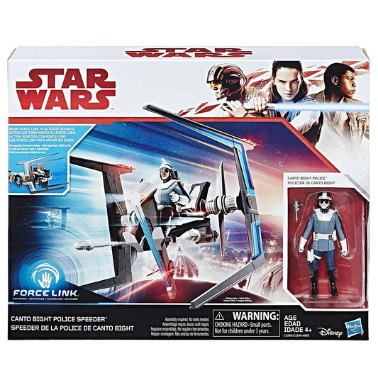 Star Wars Force Link CANTO BIGHT POLICE SPEEDER Playset (THE LAST JEDI)