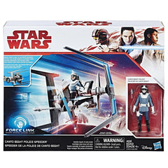 Star Wars Force Link CANTO BIGHT POLICE SPEEDER Playset (THE LAST JEDI)