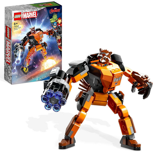 Lego Marvel 76243 Rocket Mech Armour Racoon Figure Playset