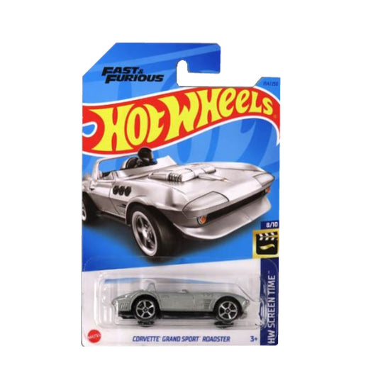 Hot Wheels Die-Cast Vehicle Corvette Grand Sport Silver