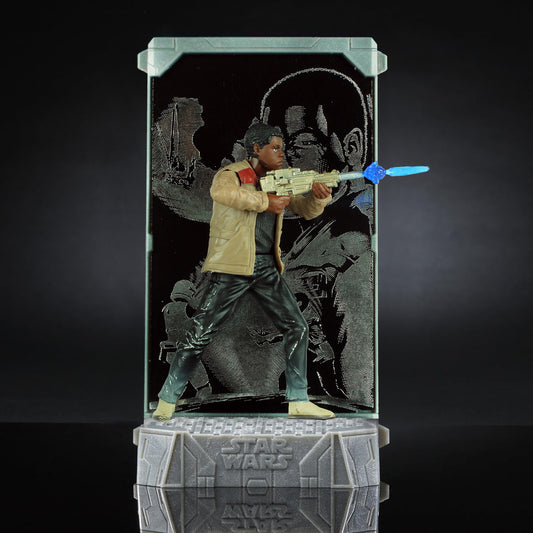 Star Wars The Black Series 09 FINN Figure Titanium Series (STARKILLER BASE)