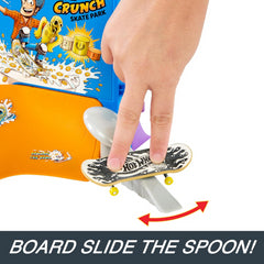 Hot Wheels Skate Tony Hawk Cereal Bowl Fingerboard Set 1 Board & Skate Shoes