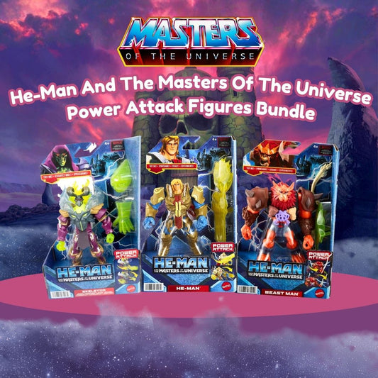 He-Man And The Masters Of The Universe Power Attack Figures Bundle