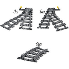 Lego City 60238 Train Switch Tracks 6 Piece Extension Accessory Set