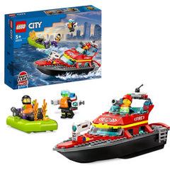 Lego City 60373 Fire Rescue Boat Set