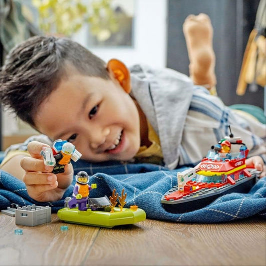 Lego City 60373 Fire Rescue Boat Set