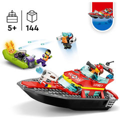 Lego City 60373 Fire Rescue Boat Set