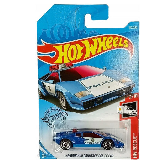 Hot Wheels Die-Cast Vehicle Lamborghini Countach Police Car