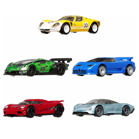 Hot Wheels Premium Car Culture Speed Machines 5-Pack of Toy Cars