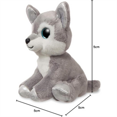 Aurora Aspen Husky 7-Inch Plush Cute Animal Toy
