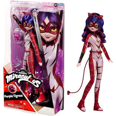 Miraculous Ladybug Teen Superhero Purple Tigress 10-Inch Fashion Doll