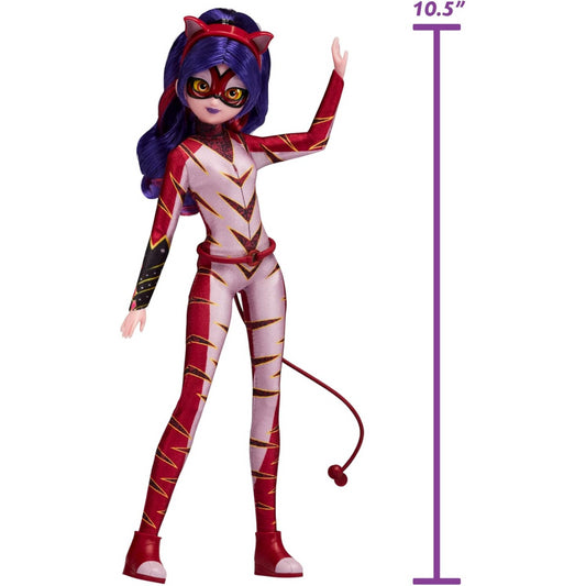 Miraculous Ladybug Teen Superhero Purple Tigress 10-Inch Fashion Doll
