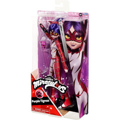 Miraculous Ladybug Teen Superhero Purple Tigress 10-Inch Fashion Doll