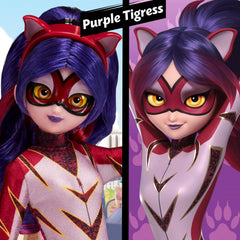 Miraculous Ladybug Teen Superhero Purple Tigress 10-Inch Fashion Doll