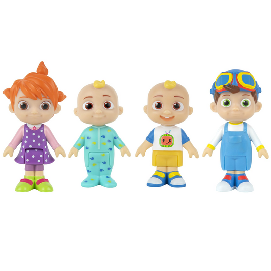 CoComelon Friends and Family 4 Figure Pack 3-Inch