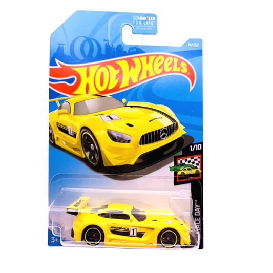 Hot Wheels Die-Cast Vehicle Mercedes Amg GT Yellow 2016