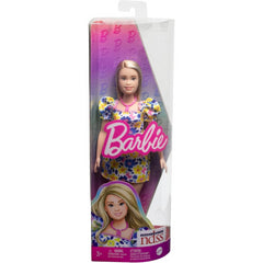 Barbie Fashionista Doll Down Syndrome Society with Tropical Dress Pink Necklace