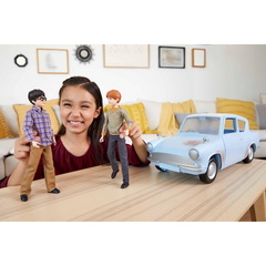 Harry Potter & Ron's Flying Car Adventure with Ford Anglia Car and Dolls (No Retail Packaging)