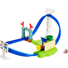 Hot Wheels Mario Kart Circuit Slam Track Set with Mario Kart Vehicle Playset