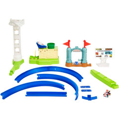 Hot Wheels Mario Kart Circuit Slam Track Set with Mario Kart Vehicle Playset