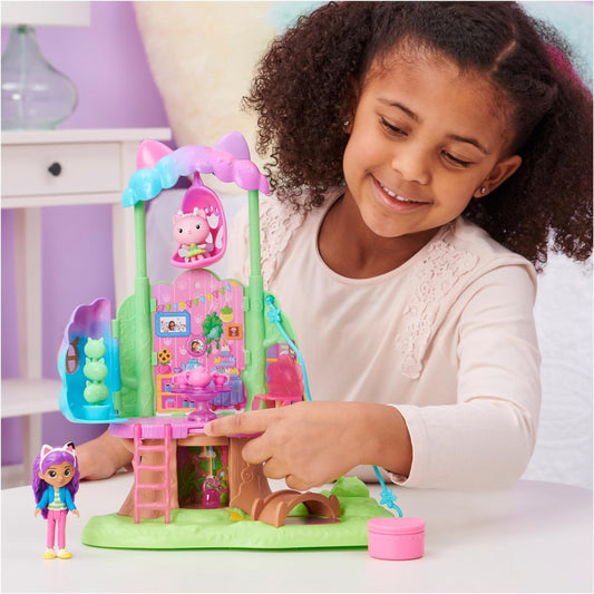 Gabby's Dollhouse Kitty Fairy's Garden Treehouse with Lights