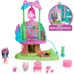 Gabby's Dollhouse Kitty Fairy's Garden Treehouse with Lights