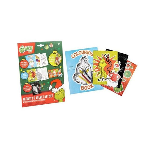 The Grinch Christmas Festive Activity & Velvet Art Set