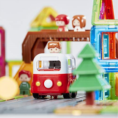 Magformers City 16 Piece Bus Track Set