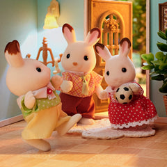 Sylvanian Families Chocolate Rabbit Family Figure Set