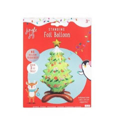 Jingle Joy Christmas Tree Standing Foil Balloon Decor