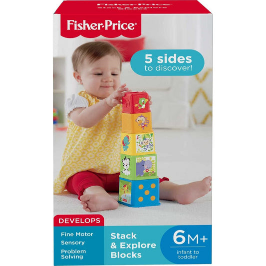 Fisher-Price Stack & Explore Blocks Set of 5