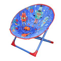 Robot Kids Blue Foldable Moon Chair
