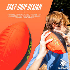 Nerf Sports Pro Grip Foam Football - Red/Black