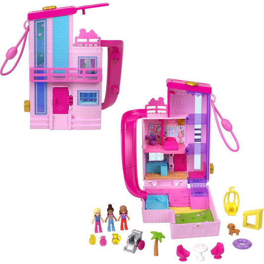 Polly Pocket Barbie Dreamhouse Compact Doll Playset