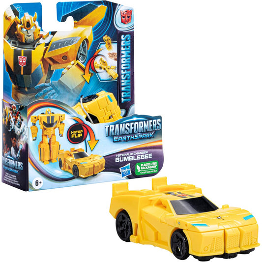 Transformers Earthspark Bumblebee 1-Step Flip Changer Toy
