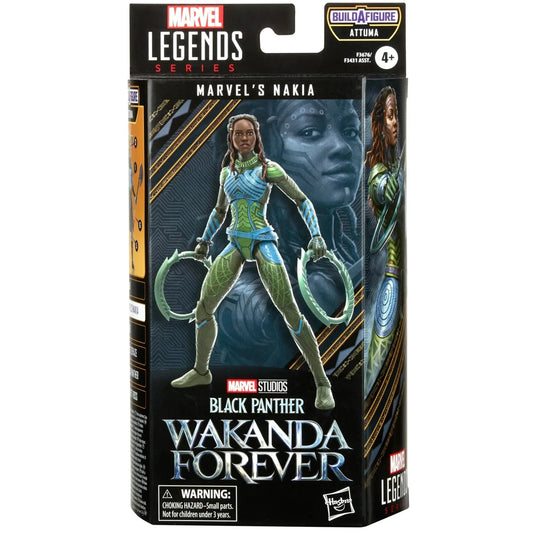 Marvel Legends Series NAKIA Figure 2 Black Panther Wakanda Forever (BUILD A FIGURE: ATTUMA-TORSO)