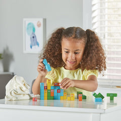 Learning Resources Wooden Building Blocks Set Kids Early Learning Toy