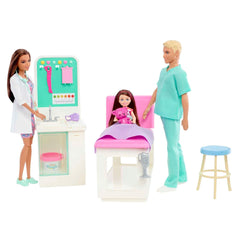Barbie Care Facility Playset With 4 Dolls