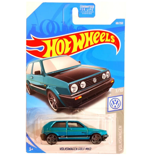 Hot Wheels Die-Cast Vehicle Volkswagen Golf MK2 Turquoise