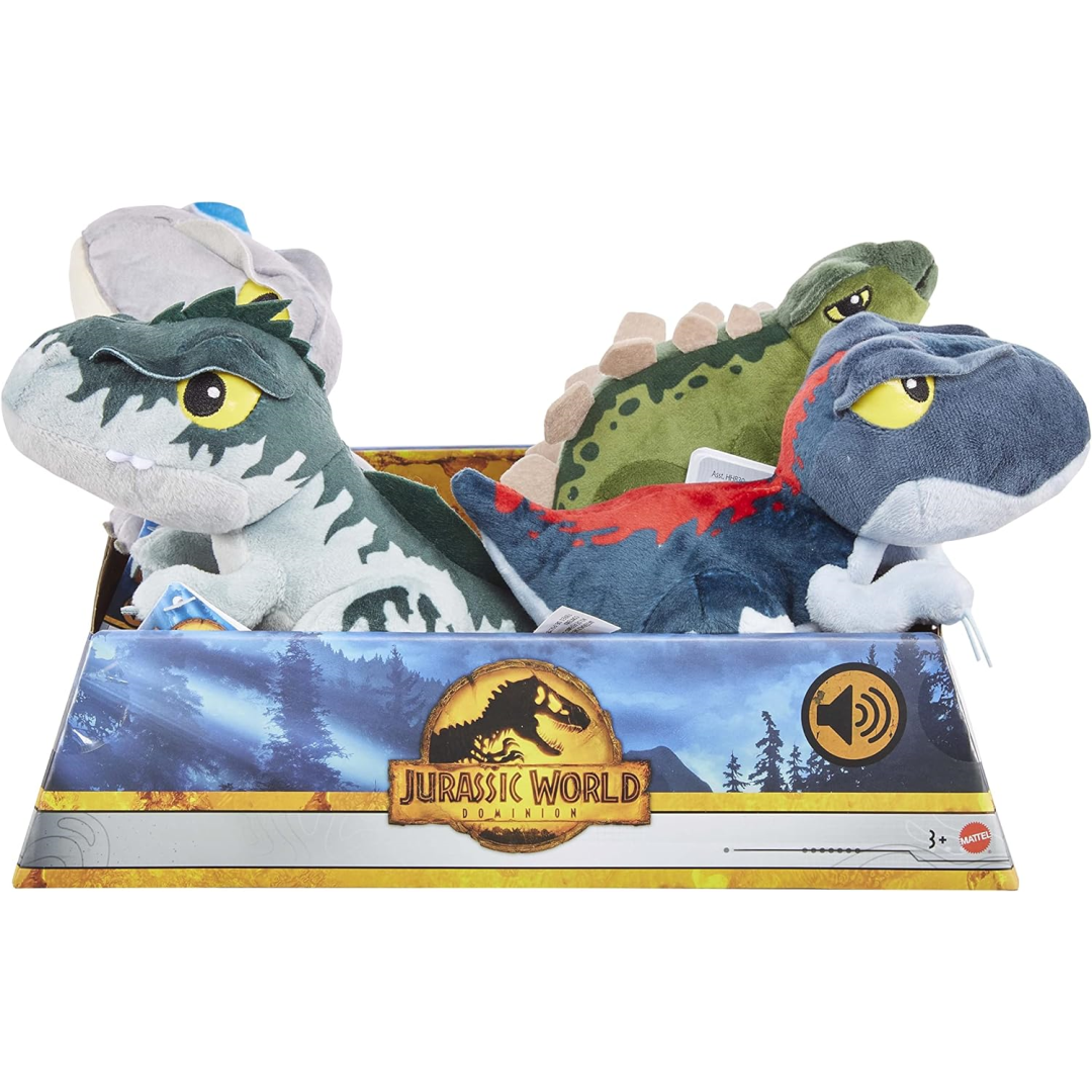 Dinosaur plush jurassic world cheap