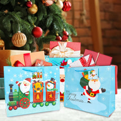 Abeec Christmas Jingle 6 Large Horizontal Christmas Gift Bags Set