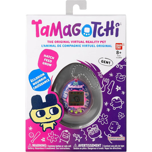 Tamagotchi Gen 1 Neon Lights Original Version Electonic Cyber Pet