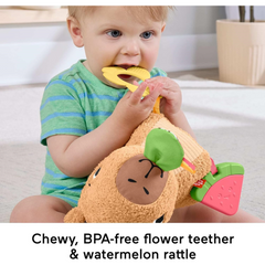 Fisher-Price Snuggly Snacky Capy Plush Toy Kids