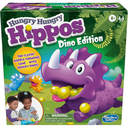 Hasbro Gaming Hungry Hungry Hippos Dino Edition Game for Kids