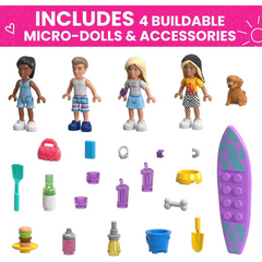 Mega Construx Barbie Building Toy Set Dream Camper Adventure 580Pcs